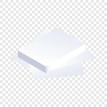 Paper stack icon, isometric style イラスト素材