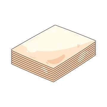 Paper stack Stock Illustration