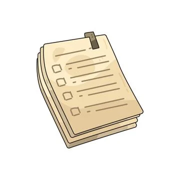 Paper stack illustration Illustrazione stock