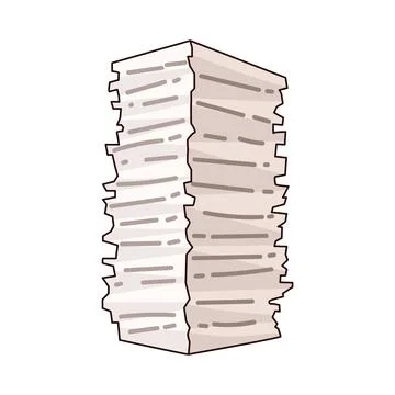 Paper stack illustration 스톡 일러스트