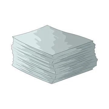 Paper stack illustration イラスト素材