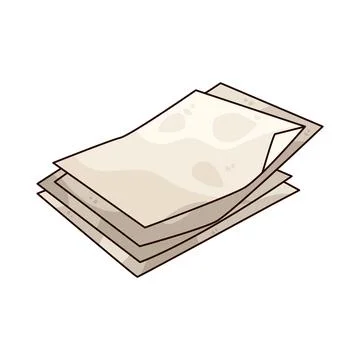 Paper stack illustration Illustrazione stock