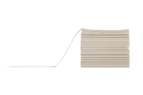 Paper stack, side view Stock Illustration