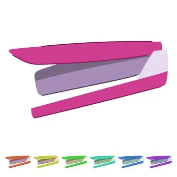 Paper stapler vector cartoon graphic Stock Illustration