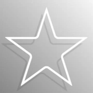 Paper star banners frame template for design. Stock Illustration