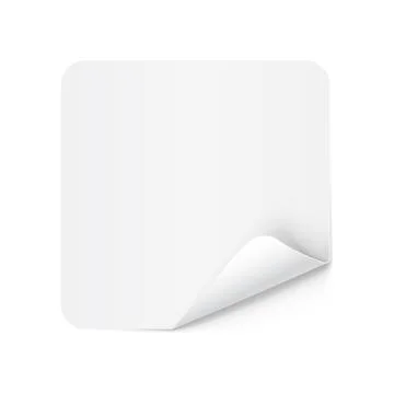 Paper Sticker Stock Illustration