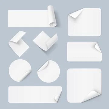 Paper sticker Stock Illustration