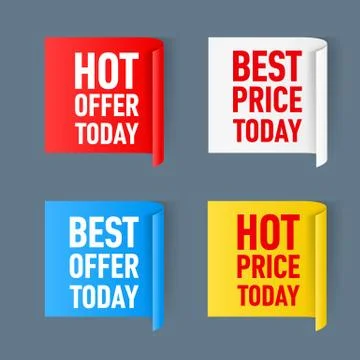 Paper sticker Stock Illustration