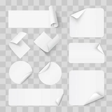 Paper Stickers Stock Illustration