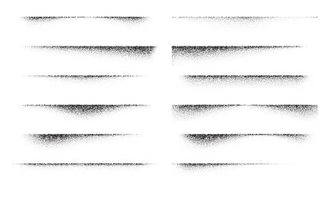 Paper stipple shadow set Stock Illustration