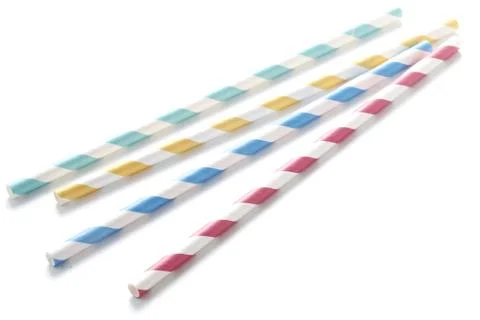 Paper Straws Stock Photos