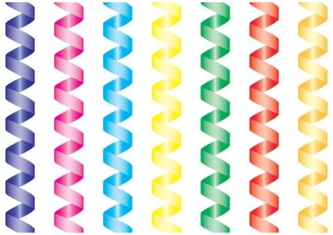 Paper streamer. Stock Illustration