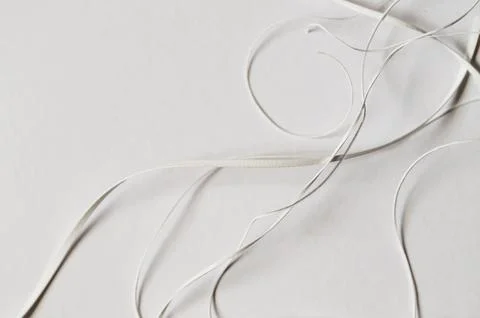 Paper strips on white background Stock Photos