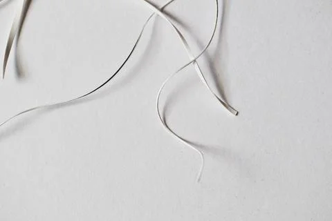 Paper strips on white background Stock Photos