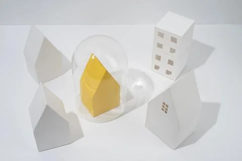 Paper style isolation arrangement Stock Illustration