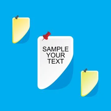 Paper tag concept Stock Illustration