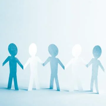Paper team. Foto stock