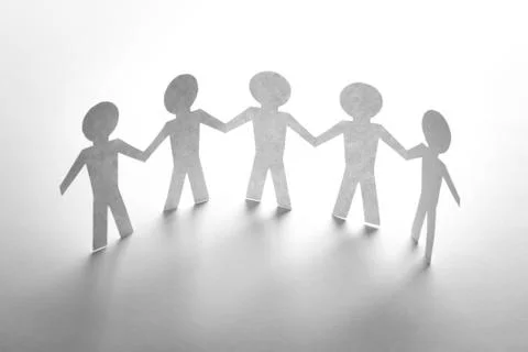 Paper team. 스톡 사진