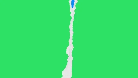 Paper Tear 2D Animation Overlay Green and Blue Screen Vídeo Stock 333983292