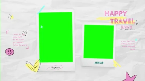 paper template as vlog content media wit... | Stock Video | Pond5