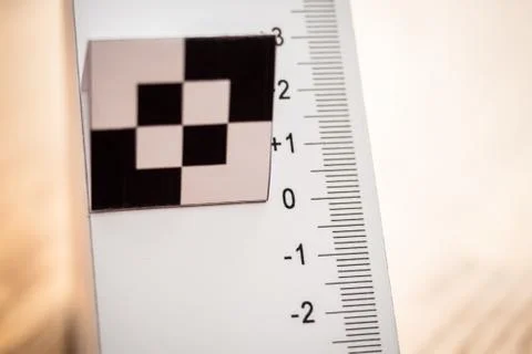 Paper test chart for af calibration of a camera - Horizontal Stock Photos