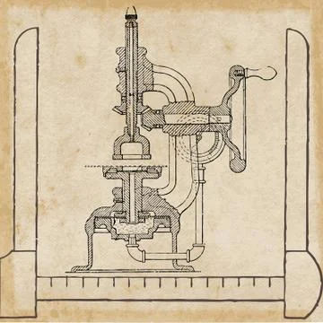 Paper Testing Machine Stock Illustration