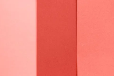 Paper texture background, abstract geometric pattern of trendy living coral s Foto stock