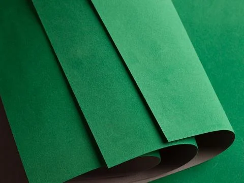 Paper texture background. Premium designer sheet with deep emerald shade and Stock Photos