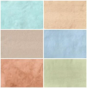 Paper texture background set Stock Photos