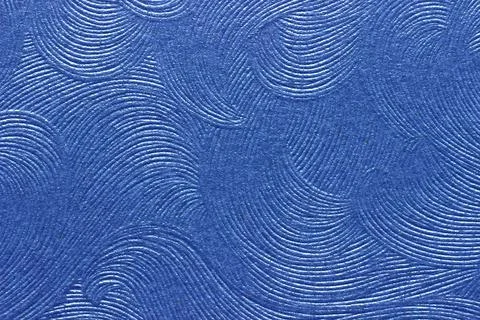 Paper texture blue wave. Soft focus texture for background. Stock Photos
