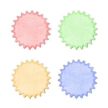 Paper texture ,bubble talk tag on white background Stock Illustration