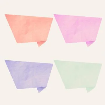 Paper texture ,bubble talk tag on white background Illustrazione stock