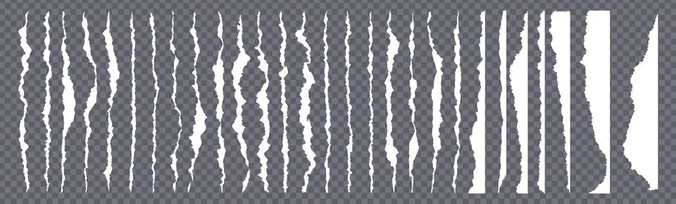 Paper texture effect and tear rip torn with vector ripped edge. Similar Stock Illustration