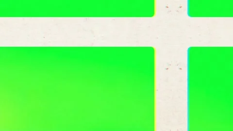 Paper texture grid transitions across a vibrant green screen 스톡 동영상 331768095