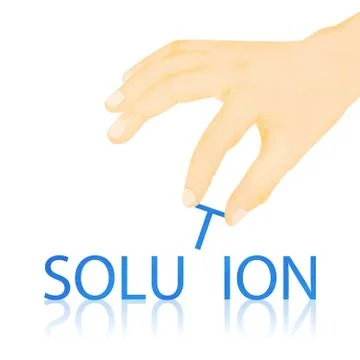 Paper texture ,hand made solution word Stock Illustration