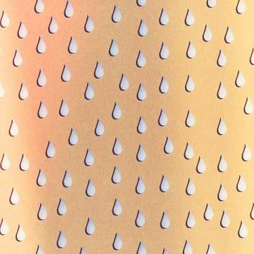 Paper texture seamless rain pattern on brown background Illustrazione stock