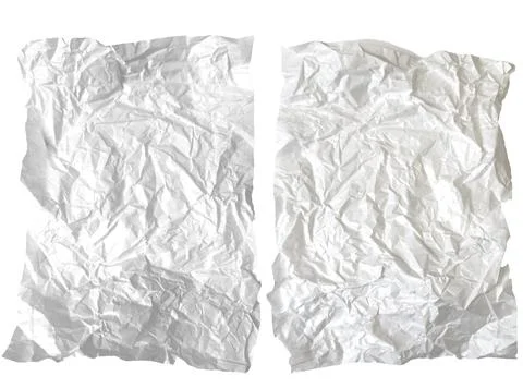 Paper texture. White paper sheet. Crumpled paper or white paper. Stock Illustration