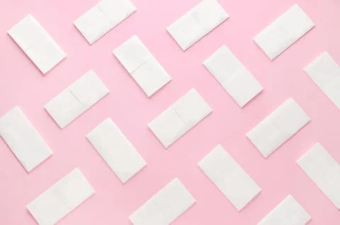 Paper tissue abstract pattern on pink background Stock Photos