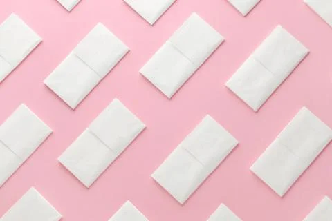 Paper tissue abstract pattern on pink background Stock Photos