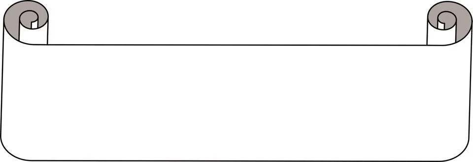 Paper Title scroll Stock Illustration