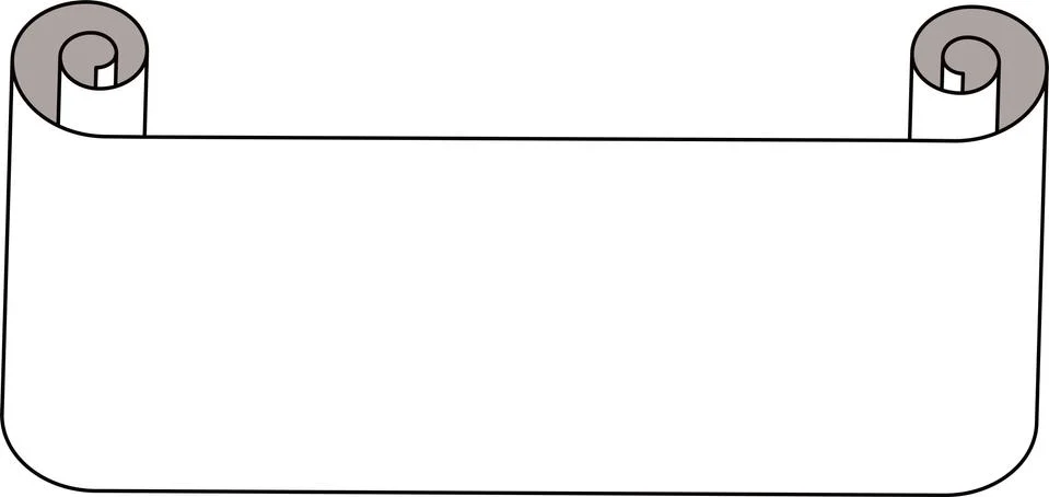 Paper Title scroll Stock Illustration