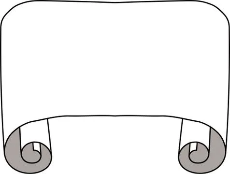 Paper Title scroll Stock Illustration