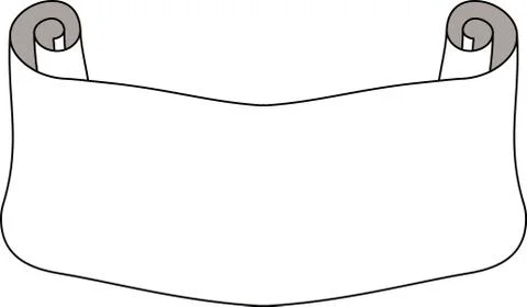 Paper Title scroll Stock Illustration