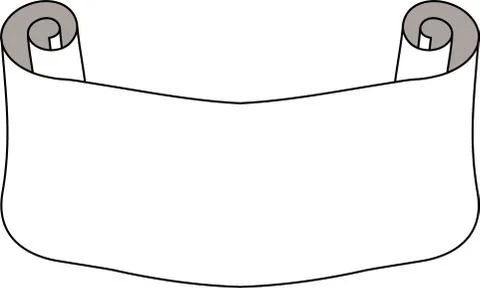 Paper Title scroll Stock Illustration