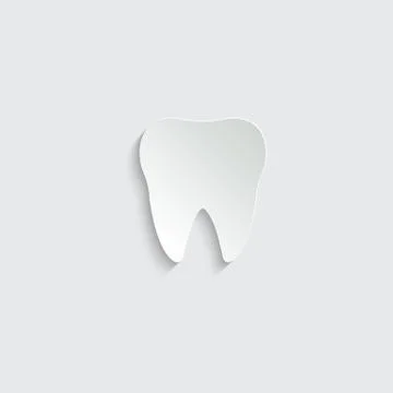Paper Tooth   black vector icon Stock Illustration