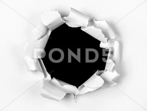 Paper torn Stock Illustration
