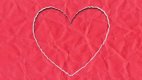 Paper torn in the shape of a heart Stock Illustration