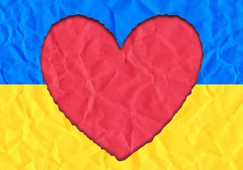 Paper torn in the shape of a heart Stock Photos