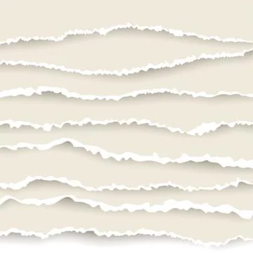 Paper torned set Stock Illustration
