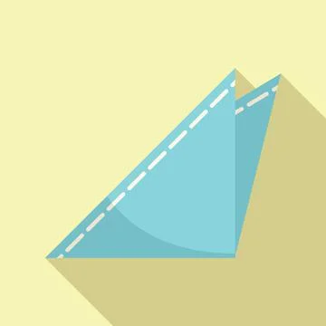 Paper towel icon flat vector. Napkin fabric Stock Illustration